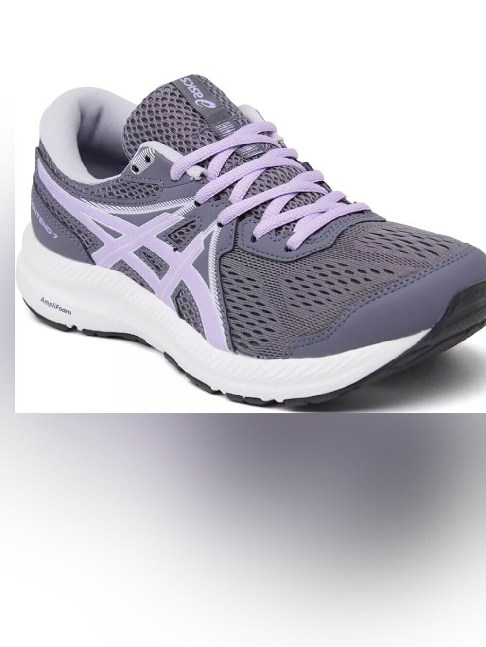 ASICS GEL-Contend 7 Gray Purple Running Shoes Women’s 8.5